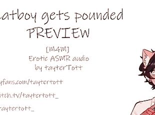 Catboy gets POUNDED  [m4m] [yaoi hentai] Erotic ASMR audio PREVIEW