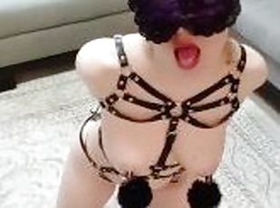 Amateur, Bdsm, Fétiche, Solo, Bondage, Les yeux bandés