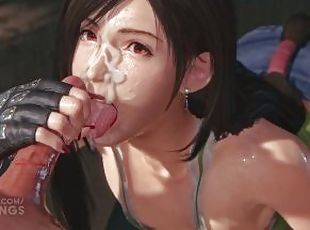 ?? Tifa ? Blowjob Beach ????? ? 60FPS ????