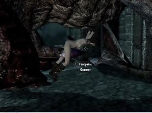 Skyrim porn! Dragon fucks a girl with his huge cock  PC Game