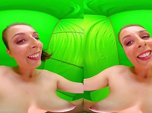 Antonia Verde (2K) 60fps POV VR solo masturbation with busty brunette mom