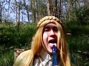 crossdress Zelda forest blow trap cosplay