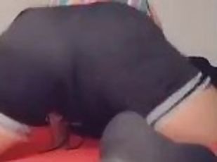 Thanksgiving twerk twink fat ass in socks