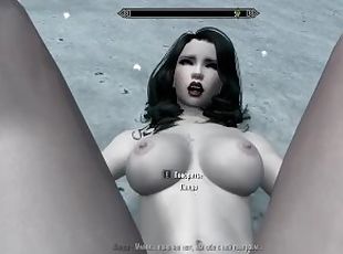 Lesbian sex in the snow in Skyrim Full version