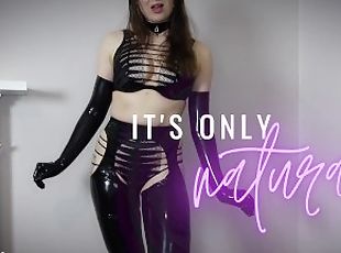 strømper, undertøj, naturlig, fetish, latex, brunette, femidom, gummi