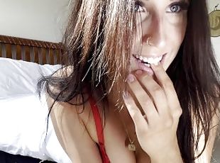 Skønheder, Teenager, Perfekt, Lille, Solo, Brunette, Struttende