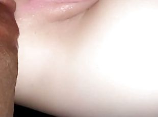 I love when he eats, teases, fucks and cream pies my white tight asshole with his bbc