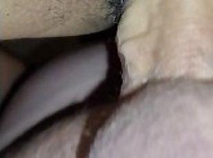 Asian wife wet pussy fucking with close up and moaning.