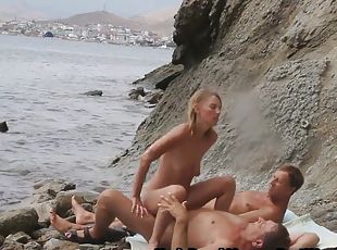 Nudist, Orgia, Naine, Amatöör, Küpsemad, Beibed, Milf, Kaamera, Rannas, Spioon