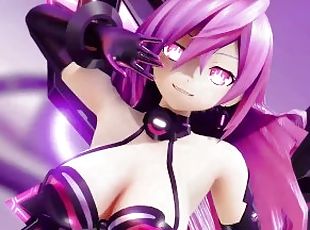 Hyperdimension Neptunia Iris Heart Hentai Undress Dancing Plutia Killer Lady MMD 3D Big Boobs