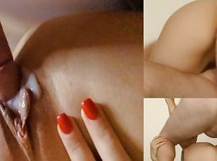 vagina-pussy, amatir, jenis-pornografi-milf, creampie-ejakulasi-di-dalam-vagina-atau-anus-dan-keluarnya-tetesan-sperma, sperma, bersetubuh, ketat