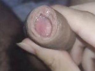 Messy cock with after cum From Masturbation