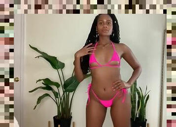 Ebony hottie bikini 2
