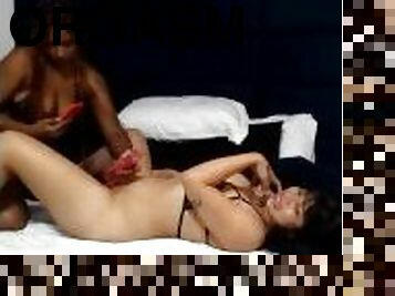 masturbation, orgasme, chatte-pussy, ébène, lesbienne, ados, maison, doigtage, belle, assez