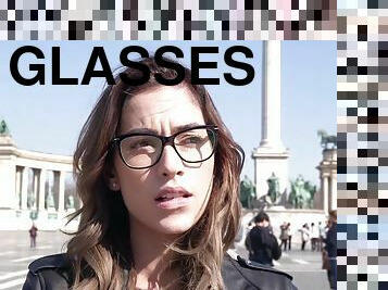 Enchanting lassie in glasses emotion-charged xxx clip