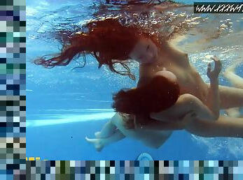 Russian famous starting lesbians enjoy naked swimming