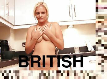 Blonde British Girl Decides To Trained Her Big Boobs