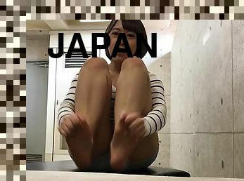 asiático, adolescente, japonesa, compilação, pés, fetiche