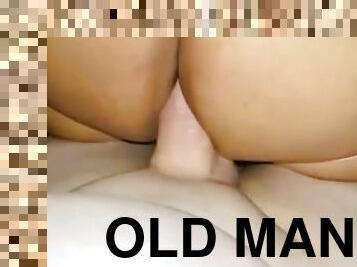 First old man… I made him cum quick )