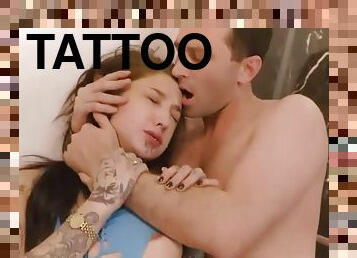 Tattooed babe gets fucked