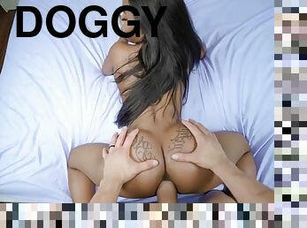 POV doggy style anal loop