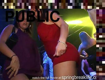 Club Girls Up The Skirt - Public