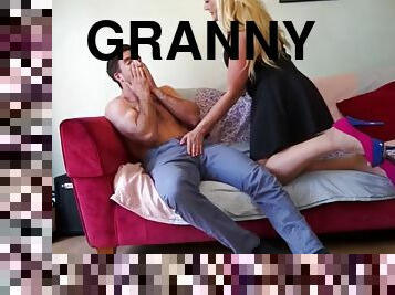 Taboo home sex with granny mom and boys