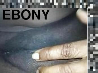 Ebony Black pantyhoe pussy fat