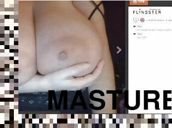 masturbation, slyna, webbkamera, massiv