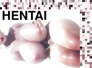 užpakalis, dideli-papai, mažulės, hentai, 3d