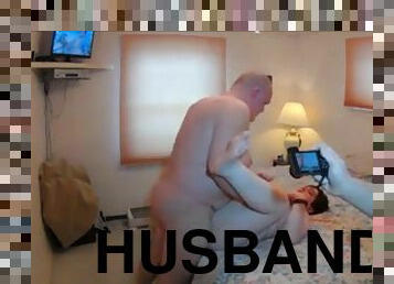 Husband shares fat wife