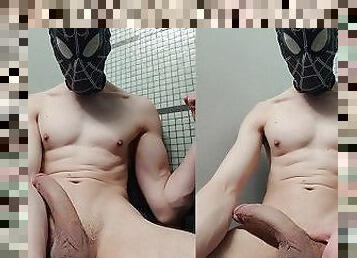 orgasme, umum, homo, akademi, sperma, manis, ruang-olahraga, homoseks, penutup-muka