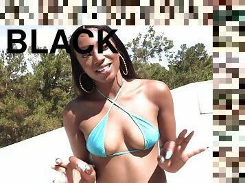 23yo first BIG BLACK COCK in the bootie - Big breast