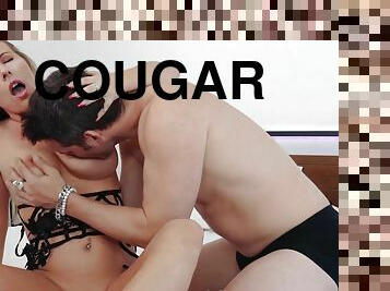 Sensual hot cougar crazy hard porn
