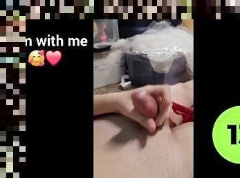 CUM WITH A TRANS GIRL  LETS CUM TOGETHER ??