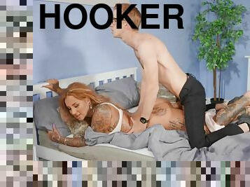 Sultry ginger inked hooker Beth Adams amazing sex video