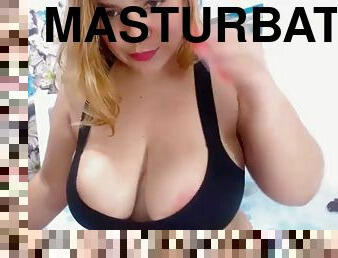 Bbw sexy babe masturbating on cam