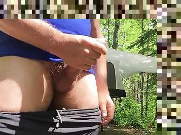 Masturbation ejaculation et en foret