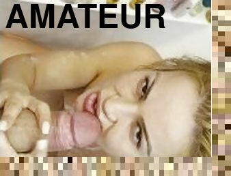 cul, baignade, amateur, ejaculation-sur-le-corps, branlette, ejaculation, blonde, bukkake, sperme, bout-a-bout
