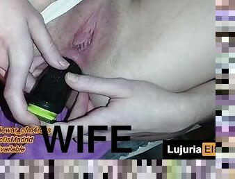 extremo, masturbação, esposa, amador, anal, brinquedo, puta-slut, fudendo, puta-whore, inserção