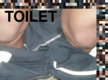 Pujoy - my dick head in the toilet