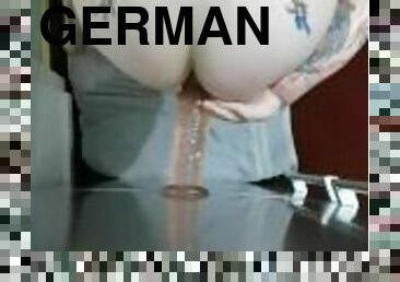 baden, immens, dilettant, anal-sex, deutsch, ficken, dildo, dusche