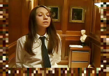 Schoolgirls spanked by headmistress