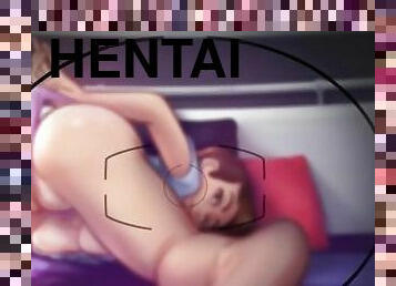 aşırı, anal, penisin-gırtlağa-kadar-alınması, vajinadan-sızan-sperm, animasyon, pornografik-içerikli-anime