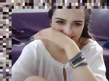 Webcam girl  russian  feet  spread pussy