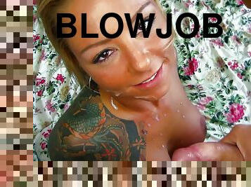 pussy, babes, blowjob, tenåring, hardcore, pov, facial, cum, britney, tattoo