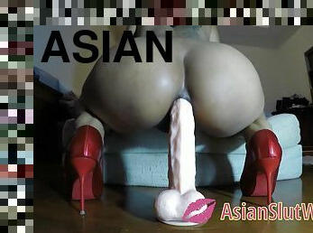 asien, immens, alt, junge, junge18, reiten, dildo, alte, winzig, alt-n-junge