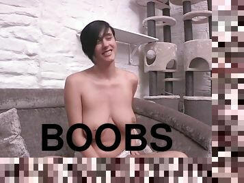 Kim pierced boobs