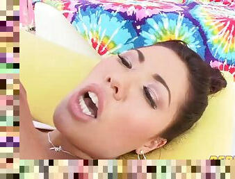 London keyes doing ass to mouth and gargles cum