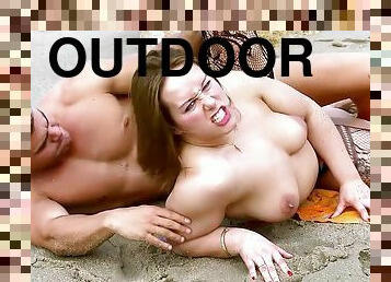 BBW mom dirty outdoor sex scene